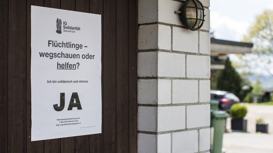 La votaziun ad Oberwil-Lieli ha mussà: Il vitg è dividì davart la politica d'asil.