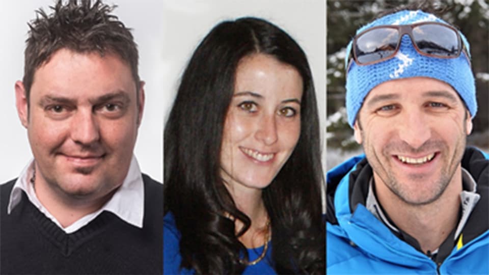 Sergio Guetg, Valentina Parolini ed Adriano Iseppi. 