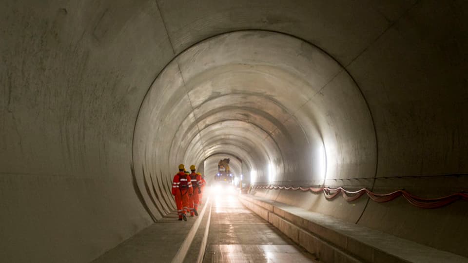 Il tunnel da basa dal Gotthard.