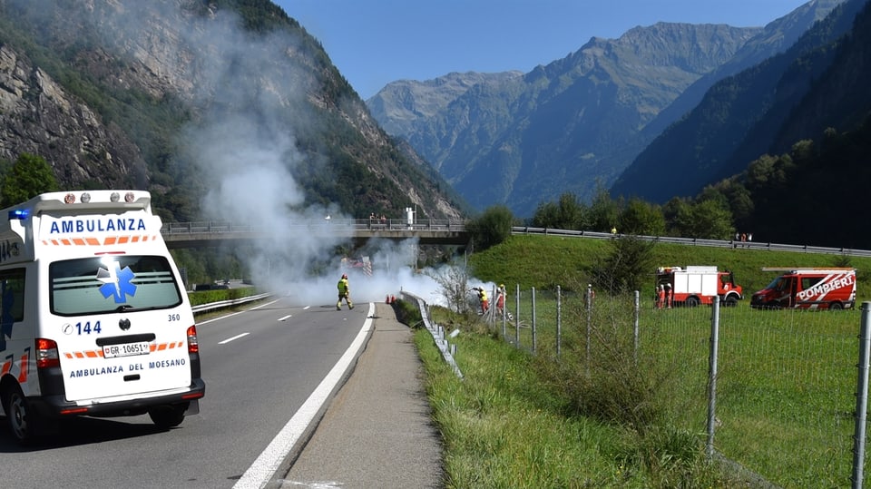 Il lieu d'accident a Lostallo.