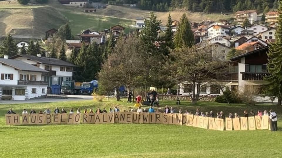 «Fi e flomma» ad Alvagni – acziun fa attent a la muria d'ustarias