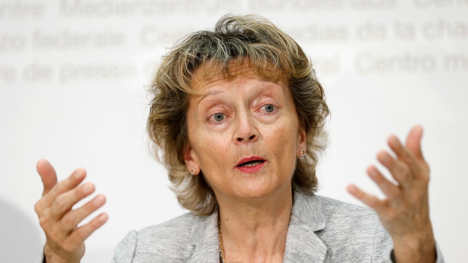 Cussegliera federala Eveline Widmer-Schlumpf.