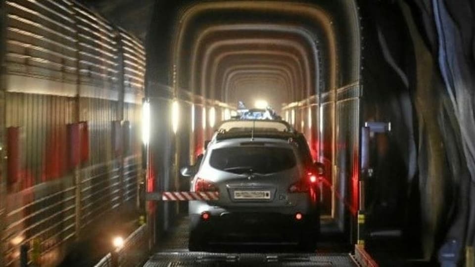 auto, tunel