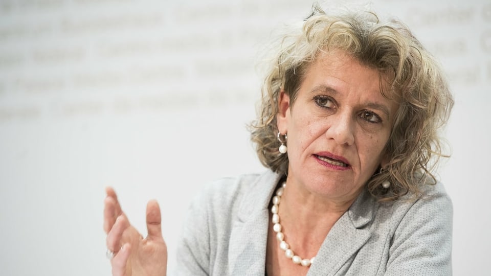 La presidenta dal VPOD, Katharina Prelicz-Huber.