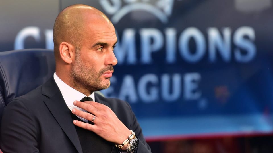 Purtret da Pep Guardiola, trenader dal FC Bayern München.