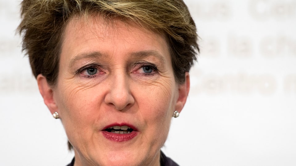 Purtret da la presidenta da la Confederaziun, Simonetta Sommaruga.