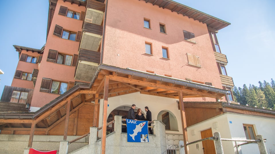 Il bajetg dal center d'asil Rustico a Laax. 
