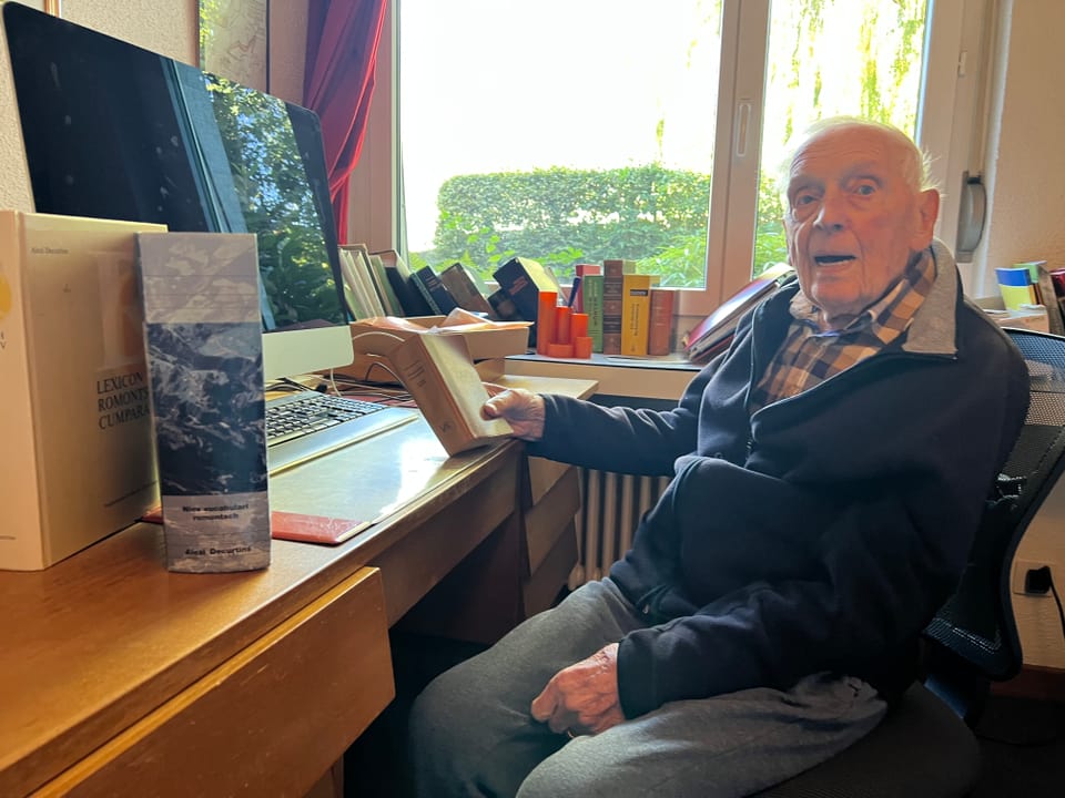 Alexi Decurtins in seinem Büro.