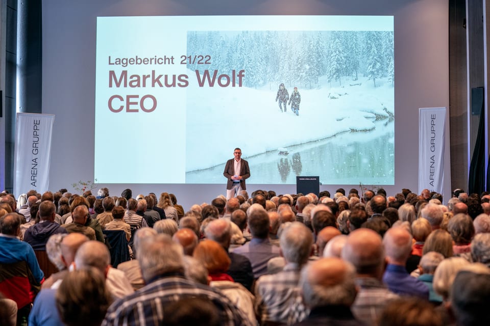 Markus Wolf il CEO da l'Arena Alva ha preschentà era ils projects futurs. 