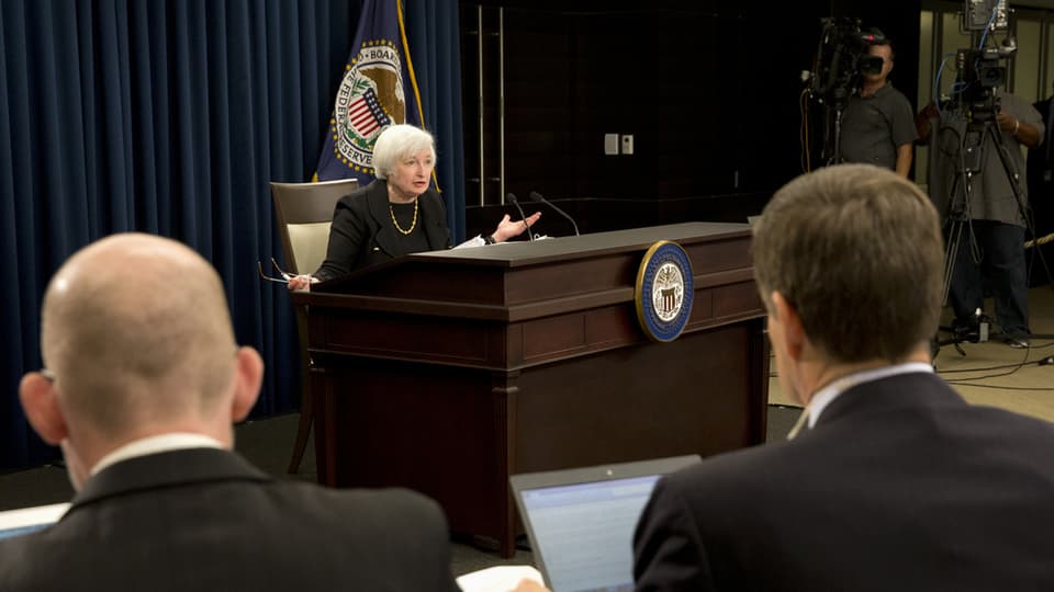 La schefa da la Banca federala americana Janet Yellen infurmescha las medias.