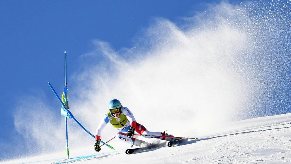 Wendy Holdener al slalom gigant. 