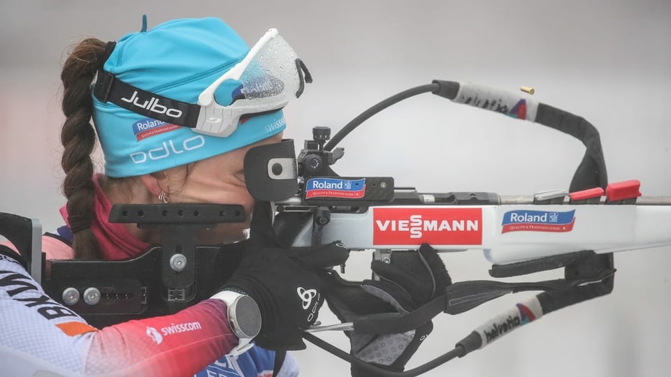 Selina Gasparin durant sajettar.