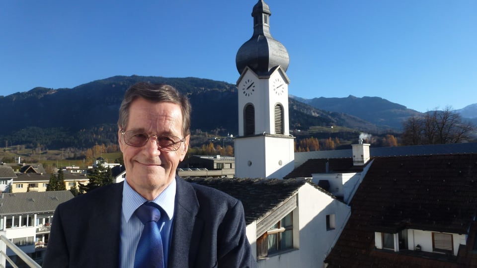Werner Degonda, il president da la vischnanca burgaisa da Ilanz/Glion.