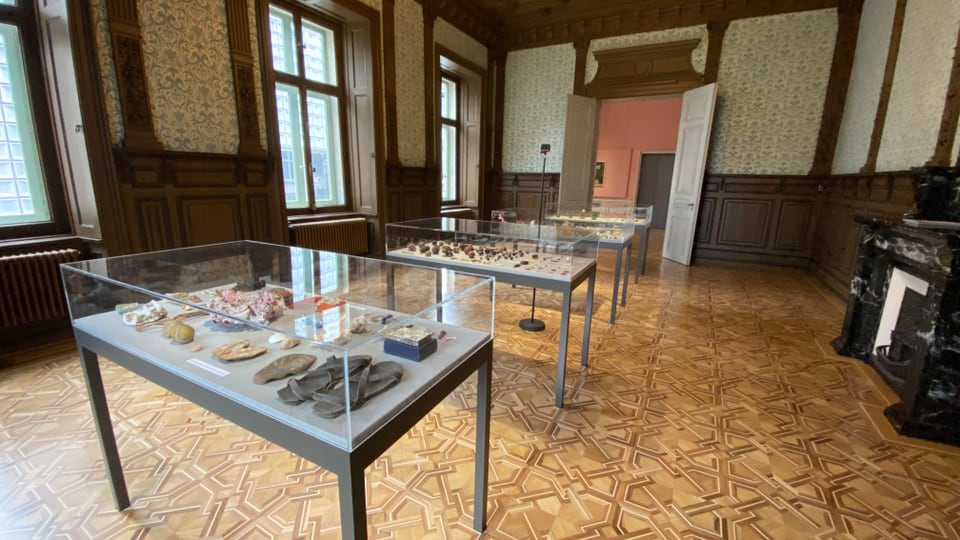 La filmada da la tura virtuala en il Museum d'art dal Grischun a Cuira.