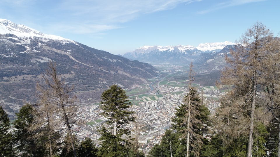 Aussicht von Fülian nach Chur.