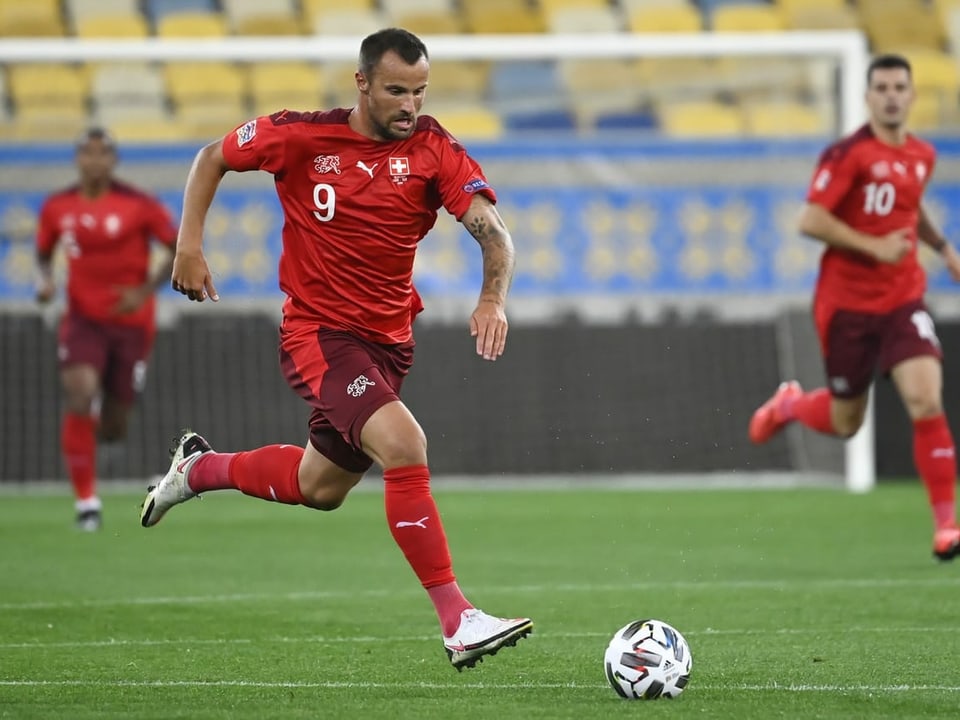 Haris Seferovic en tricot da la naziunala svizra.