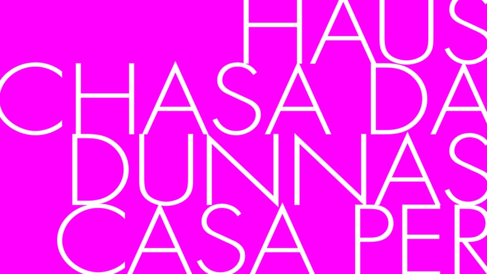La chasa da dunna porscha uschia era cussegliaziuns en rumantsch.