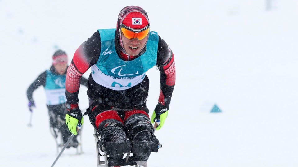 Atlets durant ils Paralympics a Pyongchang. 