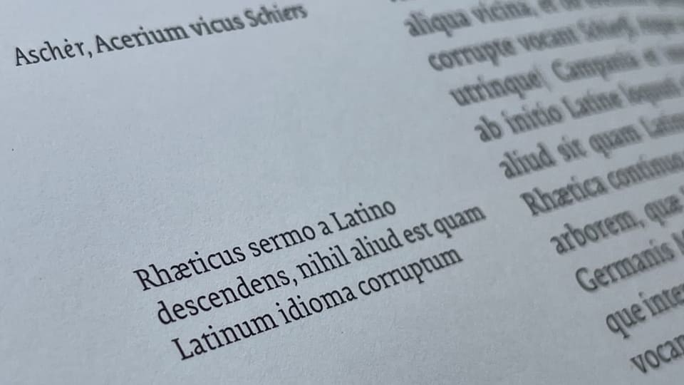 Ina giada en latin...