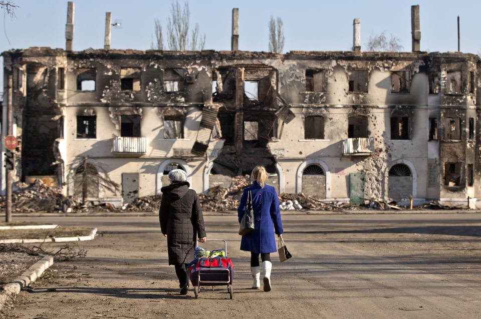 Duas dunnas sin via en l'Ucraina da l'ost.