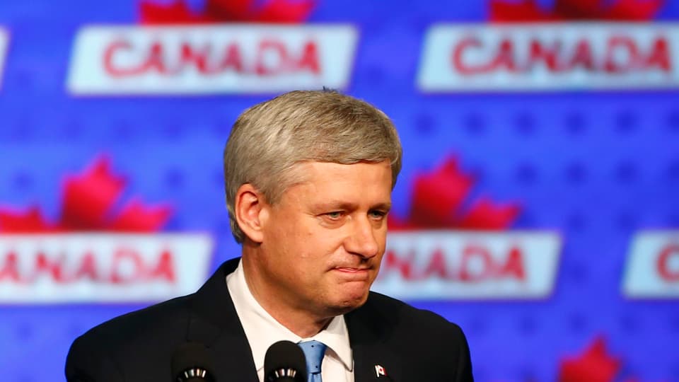 L'anteriur primminister canadais Stephen Harper.