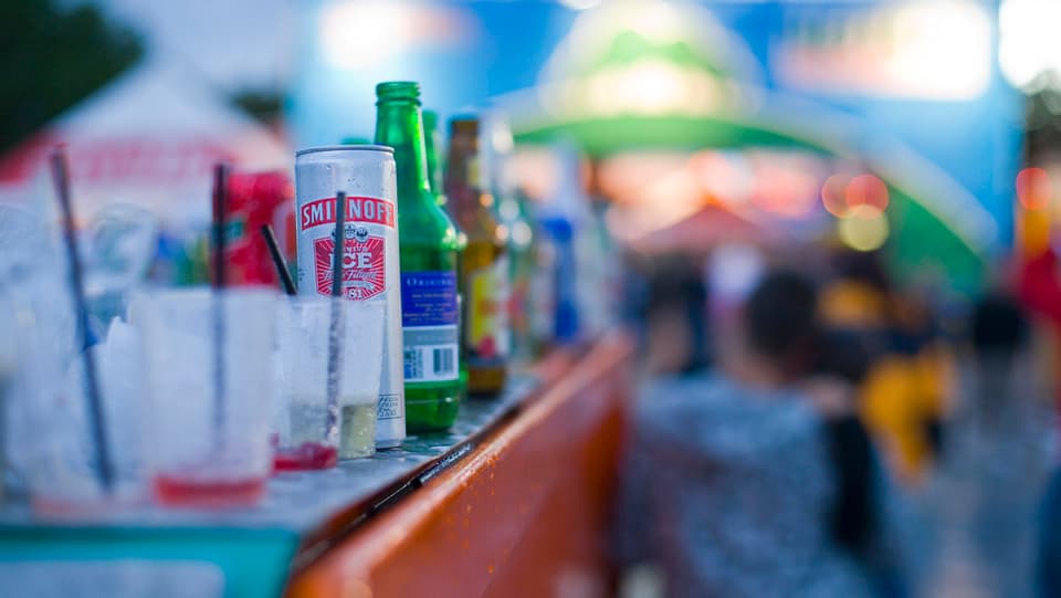 Bavrondas alcoholicas sin ina bar.