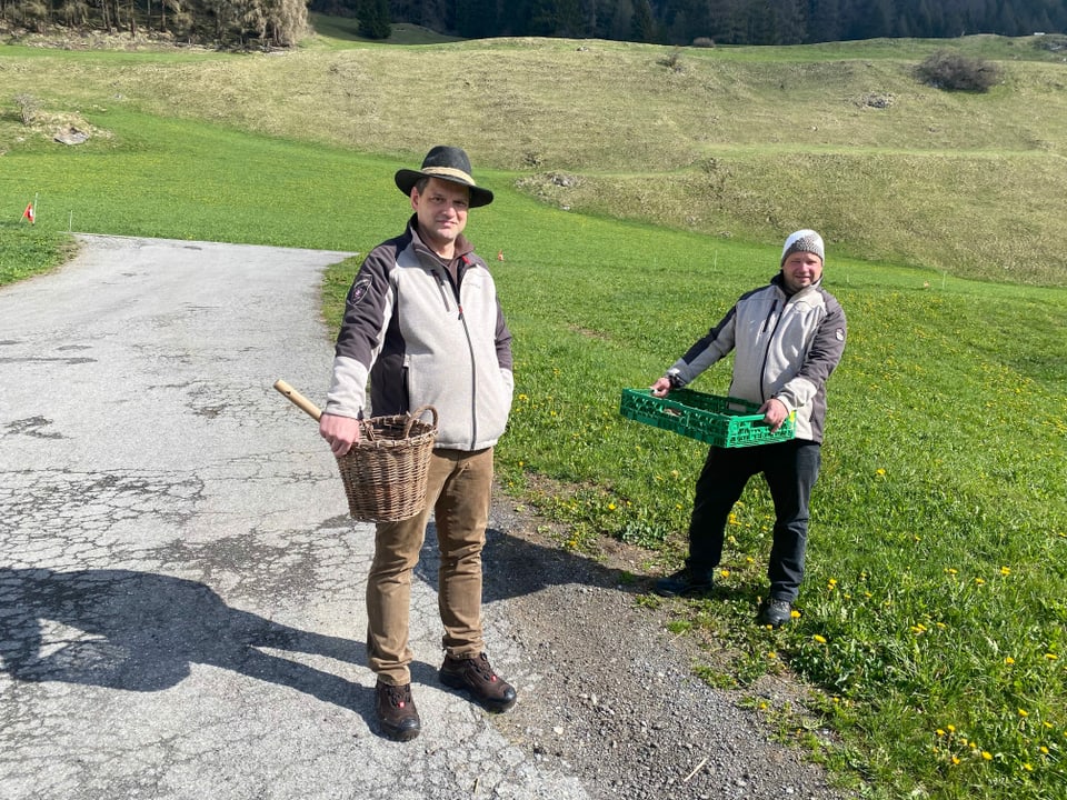 Ils cuschiniers Hansjörg Ladurner (san.) René bissig a Lain.