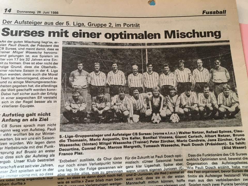 In rapport dal CBS l'onn 1984.