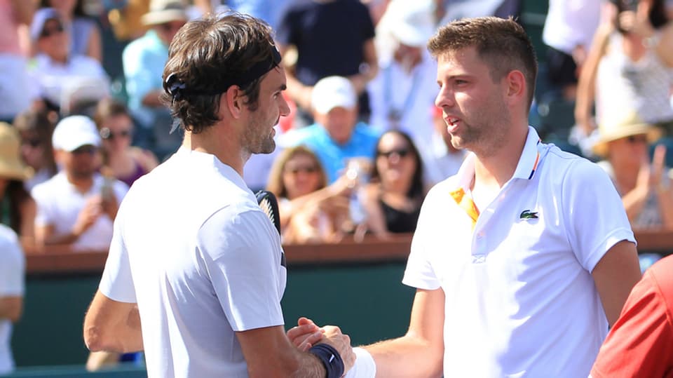 Roger Federer (san.), ha battì il Serb Filip Krajinovic.
