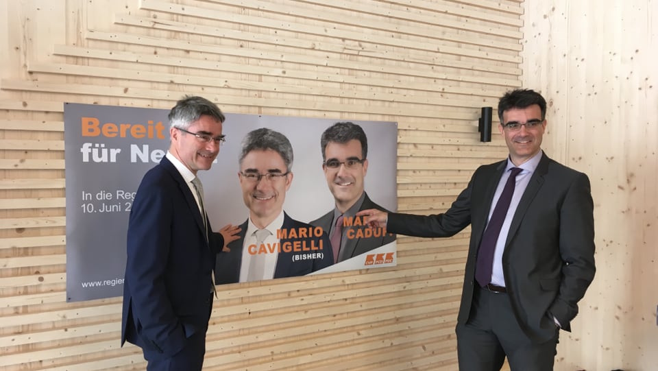 Mario Cavigelli ed Marcus Caduff.