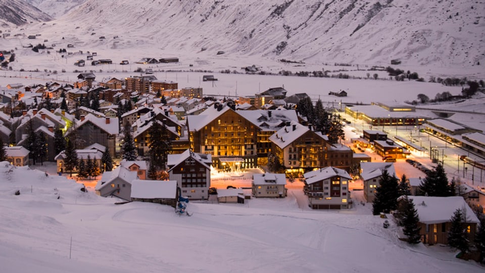Andermatt ed il hotel Chedi illuminà