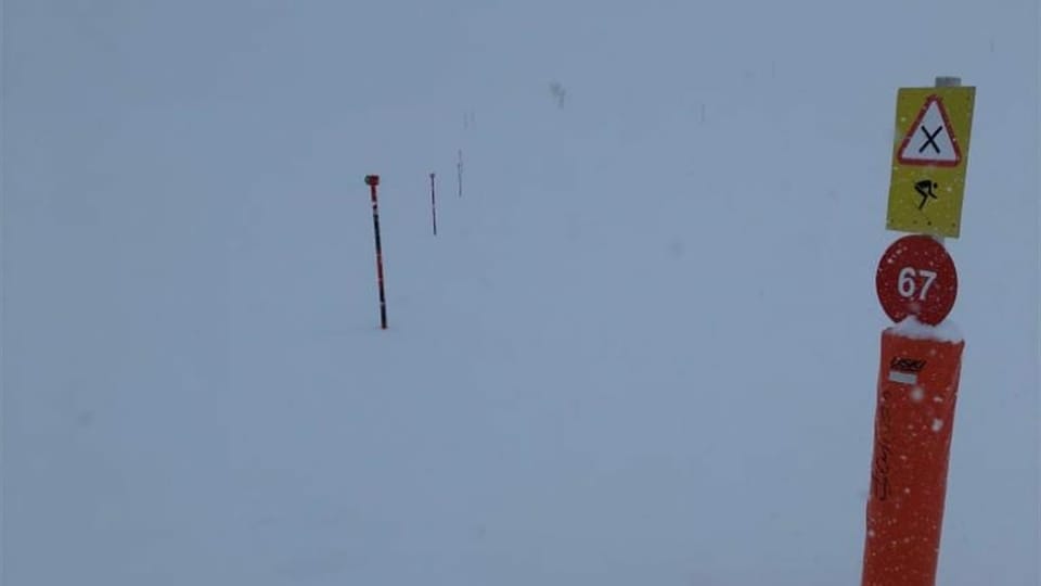 Pista da skis betg uschè survesaivla.