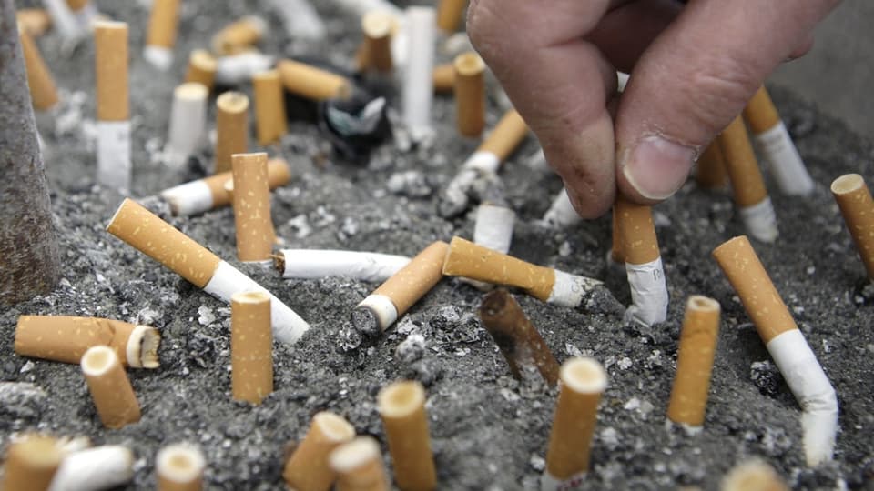 Tabakgesetz: Zigarettenstummel