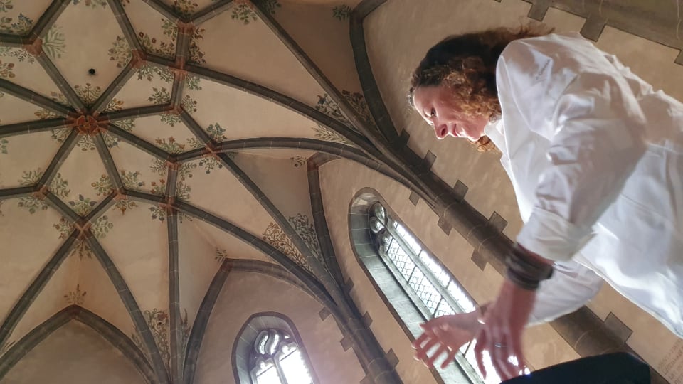 Die Dirigentin Donia Surowiec während der Probe