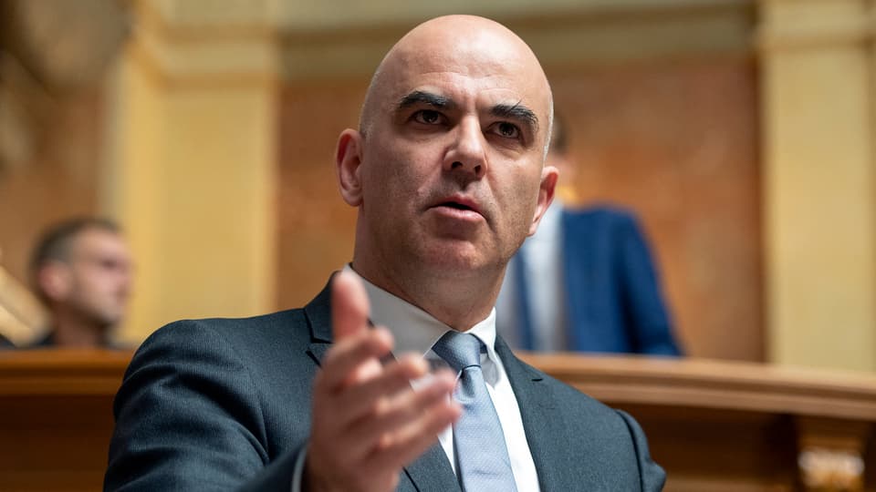 Portrait Berset en acziun.