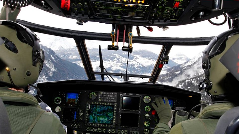 Vista or dal cockpit dad in Super Puma. 