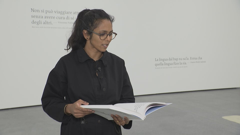 Gianna Olinda Cadonau Autorin Poetin «Wie Sprache die Welt erfindet» Ausstellung Kunstmuseum Chur