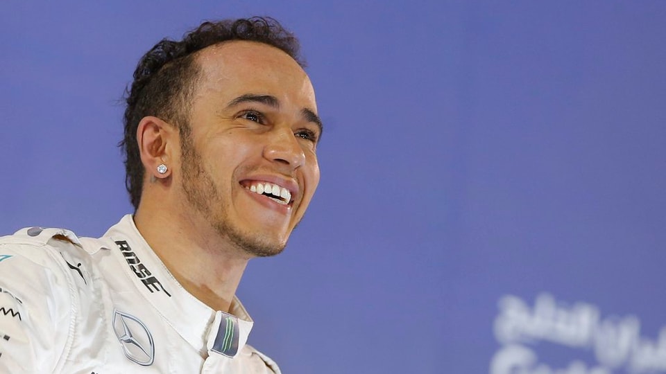 Il pilot da la furmla 1 Lewis Hamilton.