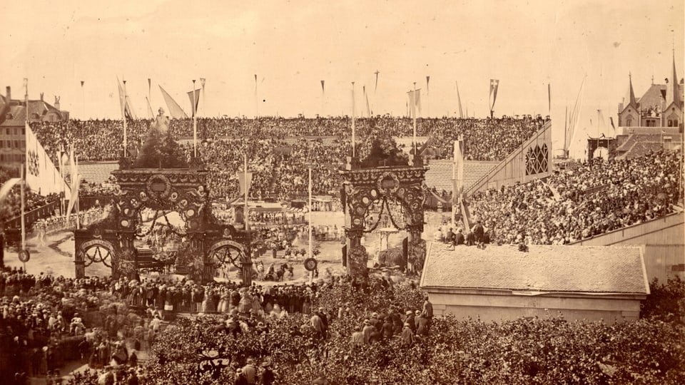 L'arena da festa il 1865.