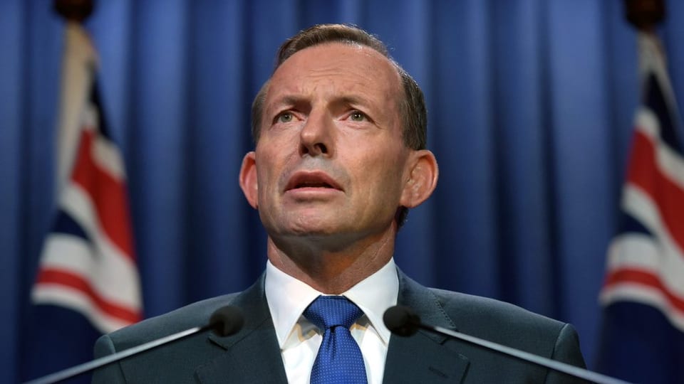 Il primminister australian Tony Abbott vi dal discurrer.