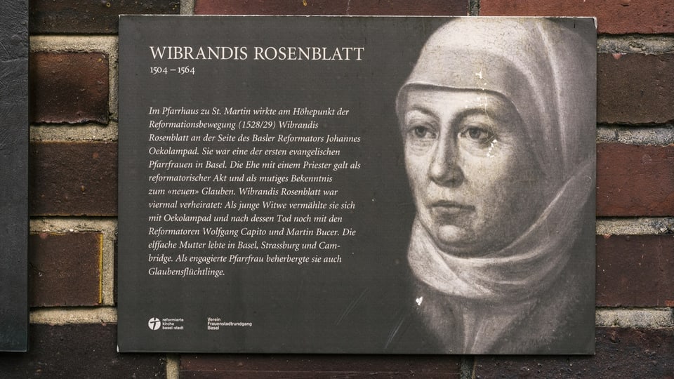 Wibrandis Rosenblatt lebte in Basel und war mit drei Reformatoren verheiratet, welche sie unterstützte.