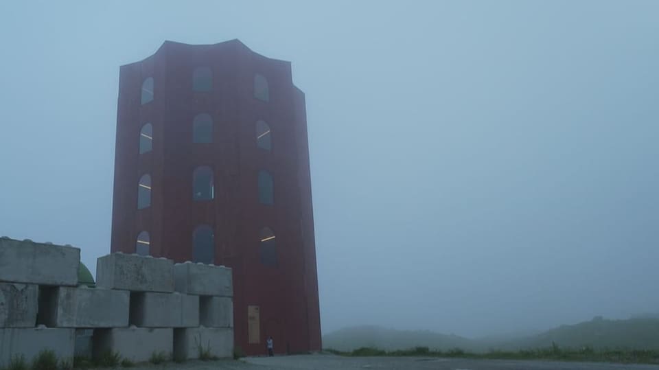 Origen-Turm auf dem Julierpass.