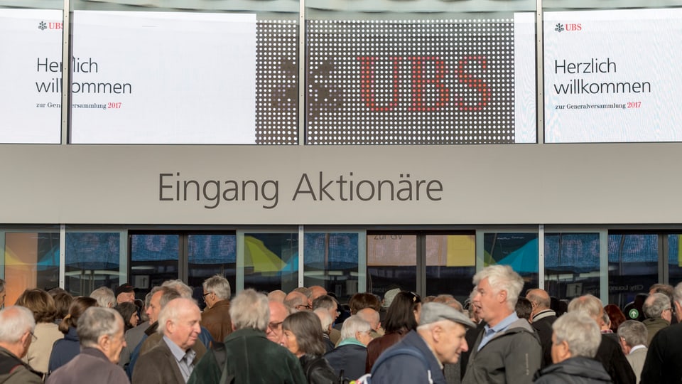 Purtret da l'entrada per ils acziunaris. 