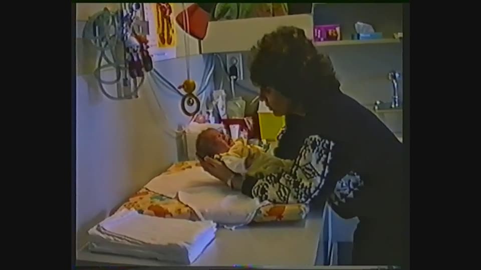 Flavio und seine Mutter im Spital Chur