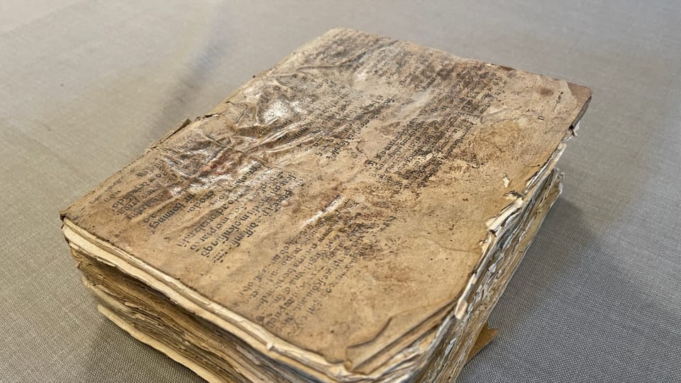 Quai è el – il manuscrit original da Chiampell dal 1573. 
