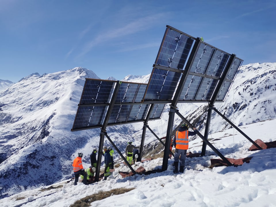 Montieren der SolarSedrun-Panels