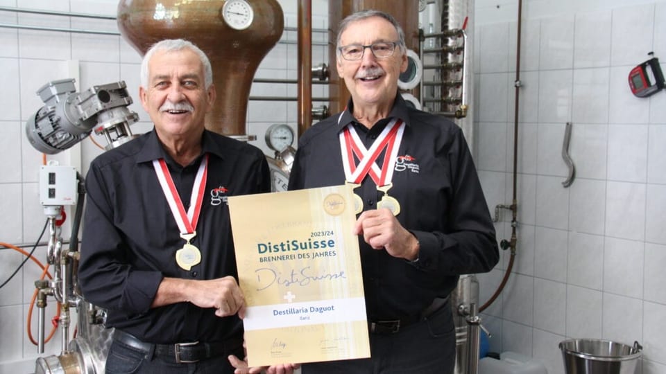 Robert Cathomas und Beni Simeon unter den besten Destilleuren der Schweiz