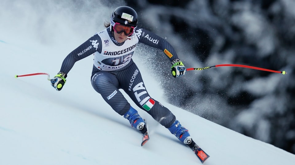 Elena Fanchini sin skis.