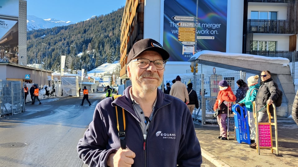 Theo Cavegn, Elektriker für's Kongresszentrum am WEF in Davos.