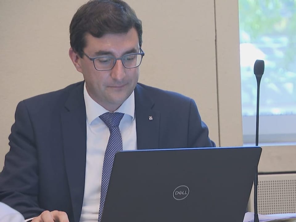 Grossrat und Co-Parteipräsident Kevin Brunold, Surcuolm.